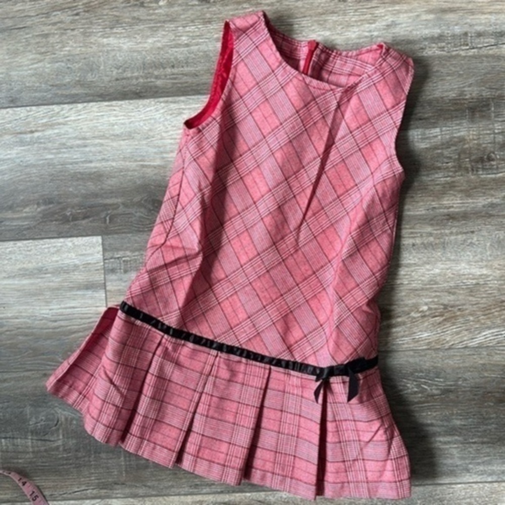 Girl Connection dress size 6 plaid red school girl dress